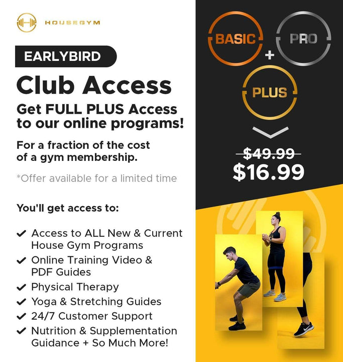 House Gym HouseGym Club Membership (Monthly) home workout set resistance band fitness