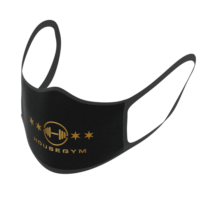 House Gym The AlphaMask - Black/Gold home workout set resistance band fitness