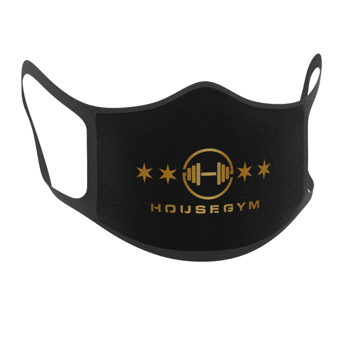 House Gym The AlphaMask - Black/Gold home workout set resistance band fitness